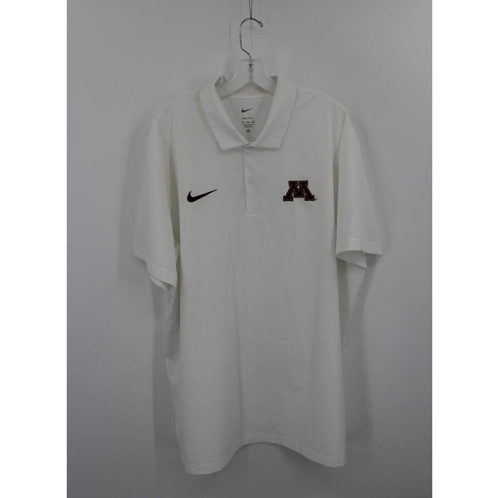 Men's XXL Nike White Minnesota Golden Gophers Sideline Polo